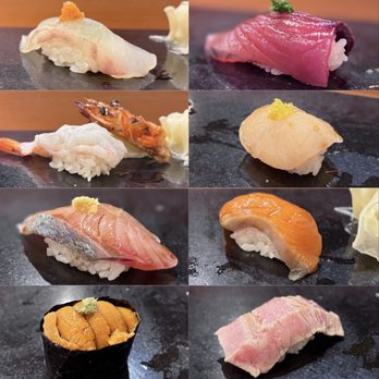 Sushi Edomata - 8 pc Omakase Nigiri ($82 pp, includes choice of dessert) - Japanese Near Me - San Mateo, California Sushi Edomata - 8 pc Omakase Nigiri ($82 pp, includes choice of dessert) - Japanese Near Me - San Mateo, California