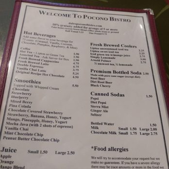 Dale's Pocono Bistro - Menu - Breakfast & Brunch Near Me - Bartonsville, Pennsylvania