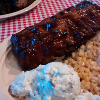Whole Hog Cafe - Baby Back Ribs half slab plate - Barbeque Near Me - Springfield, Missouri Whole Hog Cafe - Baby Back Ribs half slab plate - Barbeque Near Me - Springfield, Missouri