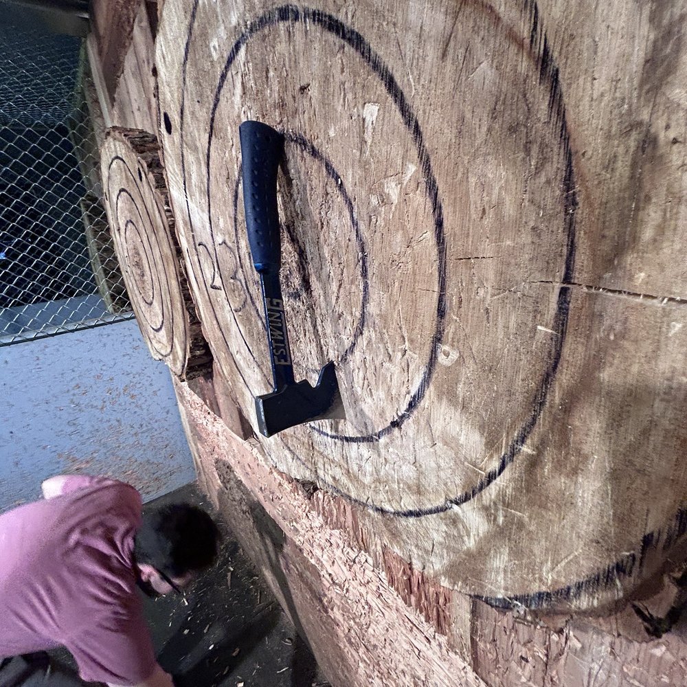 Axe Force One - one of the smaller axes - Axe Throwing Near Me - Coeur d'Alene, Idaho