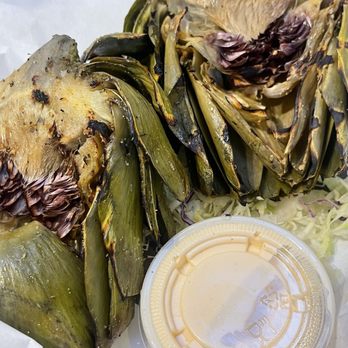 Bear Flag Fish - Grilled Artichoke - Seafood Markets Near Me - Newport Beach, California