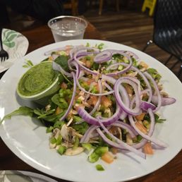Garden Salad with pesto lemon dressing Garden Salad with pesto lemon dressing