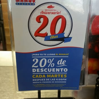 Mambo Seafood - Happy 20th anniversary get 20% off on Tuesday after 4 pm until November 1st - Seafood Near Me - Houston, Texas