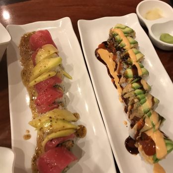 Umami Sushi - Mango Delight on the Left Call 911 on the right - Sushi Bars Near Me - Lompoc, California