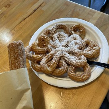 DULCE Churro Cafe - El Grande Churro & Funnel Churro - Desserts Near Me - Gilbert, Arizona