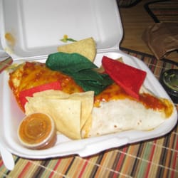 Restaurante Waterfront Cantina - Meatless burrito enchilada
