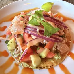 Ceviche tostada