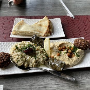 Moussaka Mediterranean Kitchen - Family Style Combo Appetizer Plate for 4 - Mediterranean Near Me - San Leandro, California