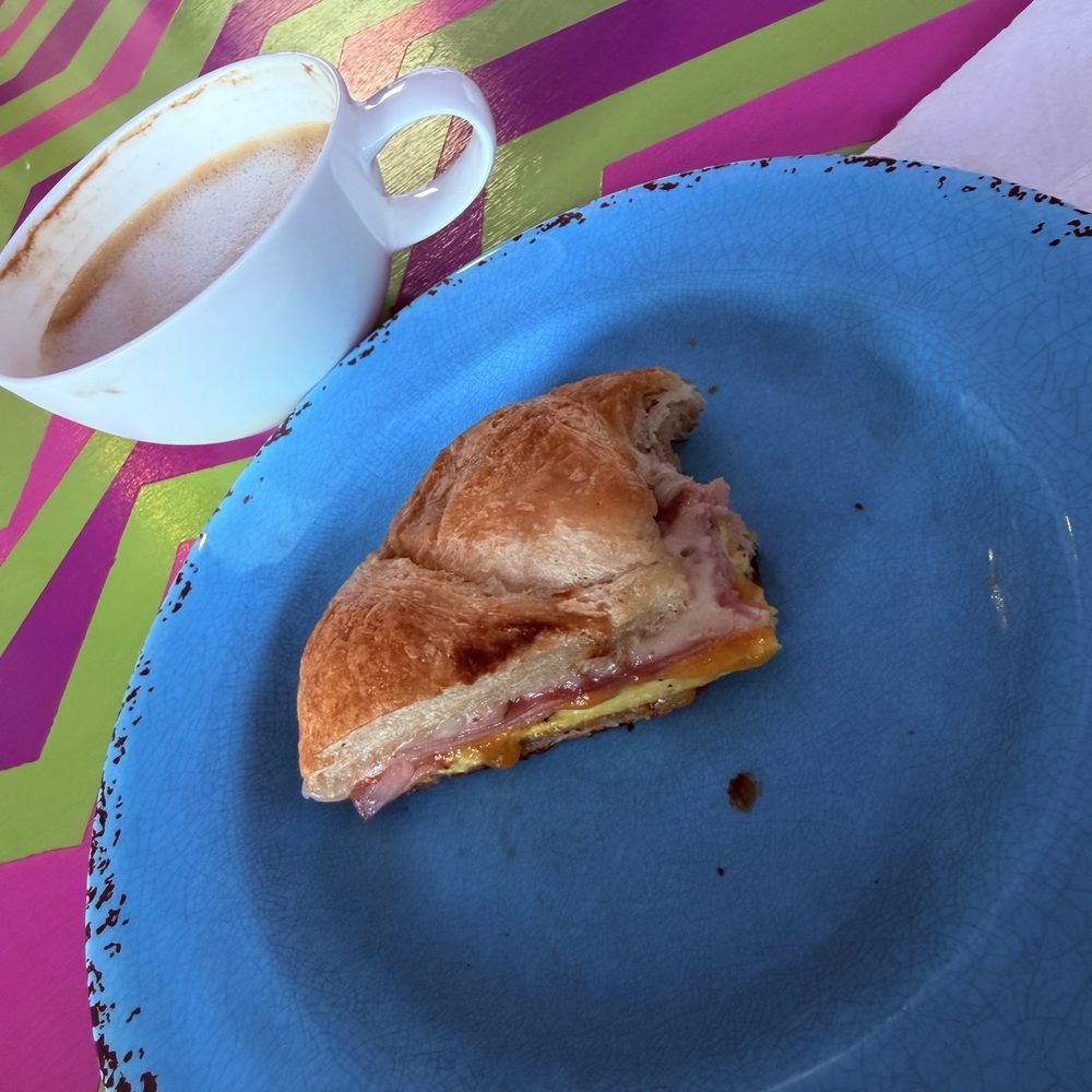 Half eaten breakfast Sando.