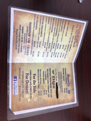 Menu photo 7 Lynn's Quality Oysters Eastpoint, FL