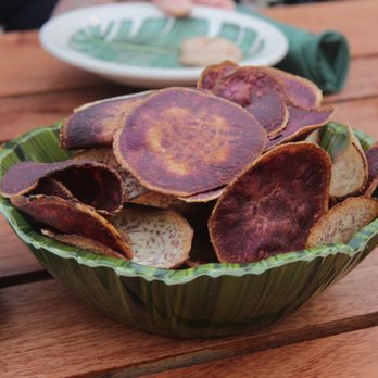 Old Lahaina Luau - plantain chips for the table to share - Performing Arts Near Me - Lahaina, Hawaii