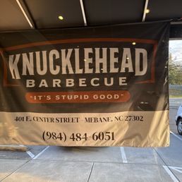 The signage and address