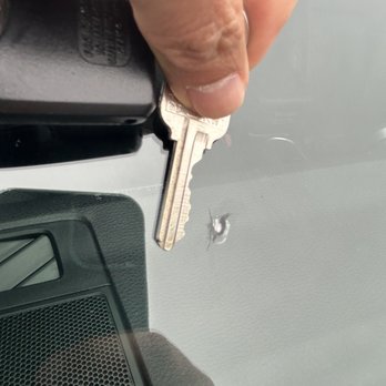 Glassfixit Auto Glass - The chip looks a lot smaller than before. Great job! - Auto Glass Services Near Me Glassfixit Auto Glass - The chip looks a lot smaller than before. Great job! - Auto Glass Services Near Me