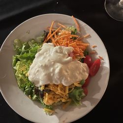 Daphne Lodge Restaurant - House salad with Blue Cheese.