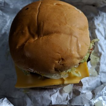 Sonic Drive-In - Ice cold cheeseburger that was so overcooked it was inedible. - Burgers Near Me - Dawsonville, Georgia