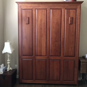 Wilding Wallbeds - Presidential Queen in Cherry - Furniture Stores Near Me - St. George, Utah