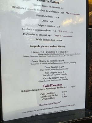 Menu photo 1 La Closerie des Lilas Paris, 75