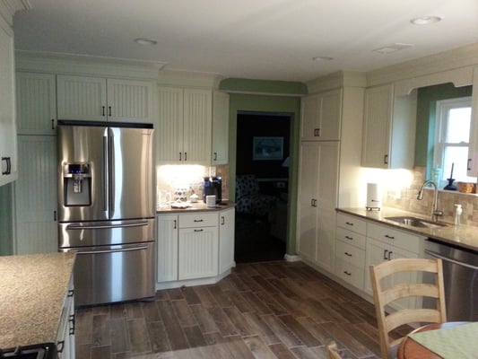 Kitchen - We remodeled complete kitchen thru cabinets , counter tops floor , Paint Kitchen - We remodeled complete kitchen thru cabinets , counter tops floor , Paint