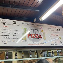 Tony’s Pizza - Menu