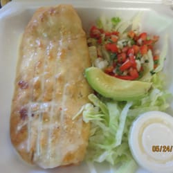 El Tamarindo Salvadorian & Mexican Food - Beef Chimichanga - very good.