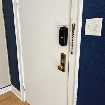 Goodfellow Locksmith - Denver - Newly replaced lock on the door above old mortise lock - Keys & Locksmiths Near Me