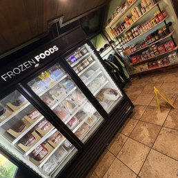 Mini-Market, with dry and frozen/refrigerated items, and fan merch Mini-Market, with dry and frozen/refrigerated items, and fan merch