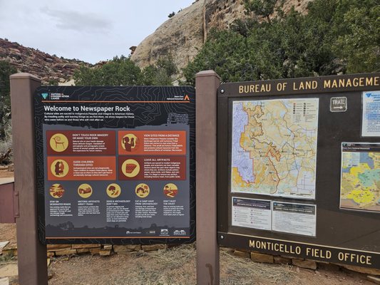 Newspaper Rock State Historical Monument by null