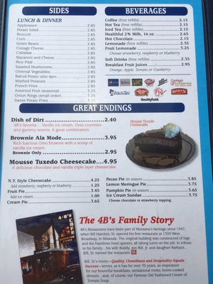 Menu photo 4 4B's Restaurant Billings, MT Menu photo 4 4B's Restaurant Billings, MT