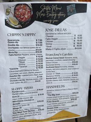 Menu photo 5 Sloppy Jose Murrells Inlet, SC