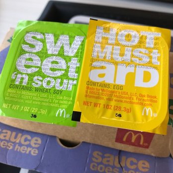 McDonald's - Strips come with two sauces, but they are just high fructose corn syrup in a cup. No thanks, I'll pass! - Burgers Near Me - Delano, California