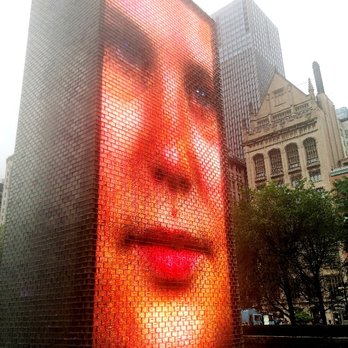 Crown Fountain - Screen 1 - Public Art Near Me - Chicago, Illinois Crown Fountain - Screen 1 - Public Art Near Me - Chicago, Illinois