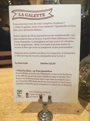Menu photo 1 Le Pain Quotidien Paris, 75 Menu photo 1 Le Pain Quotidien Paris, 75