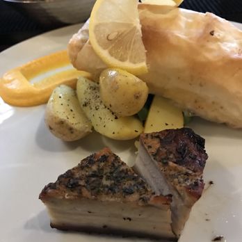The Ship on the Shore - Shetland salmon and pork belly. Yum! - Seafood Near Me - Edinburgh, EDH The Ship on the Shore - Shetland salmon and pork belly. Yum! - Seafood Near Me - Edinburgh, EDH