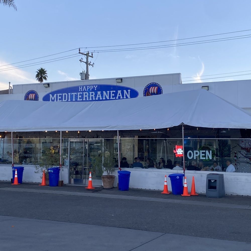 Front of restaurant.