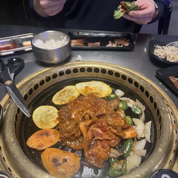Gogi Yogi - Marinated Spicy Pork, Vegetable Plate** - Korean Near Me - Washington, DC, District of Columbia