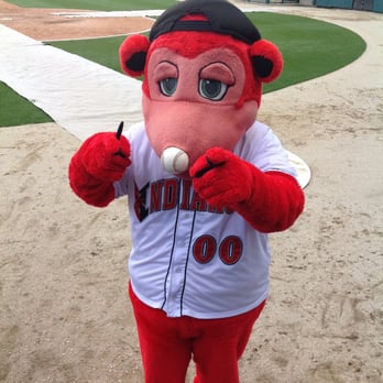 Victory Field - Photo taken 5/1/2016 - Rowdie, the mascot - Stadiums & Arenas Near Me - Indianapolis, Indiana