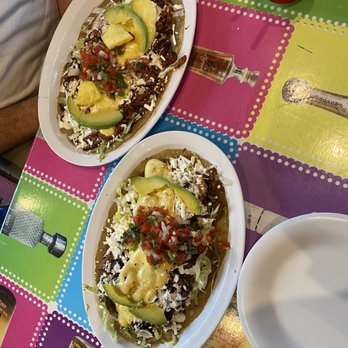 Taco y Tequila - Pastor Traditional and Sirloin memelas. Memelas is like a thicker corn tortilla. Son-in-law really liked it. - Tacos Near Me - Cancún, ROO Taco y Tequila - Pastor Traditional and Sirloin memelas. Memelas is like a thicker corn tortilla. Son-in-law really liked it. - Tacos Near Me - Cancún, ROO
