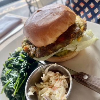 Farmhouse Tavern - Vegetarian Burger made in house - New American Near Me - Katonah, New York