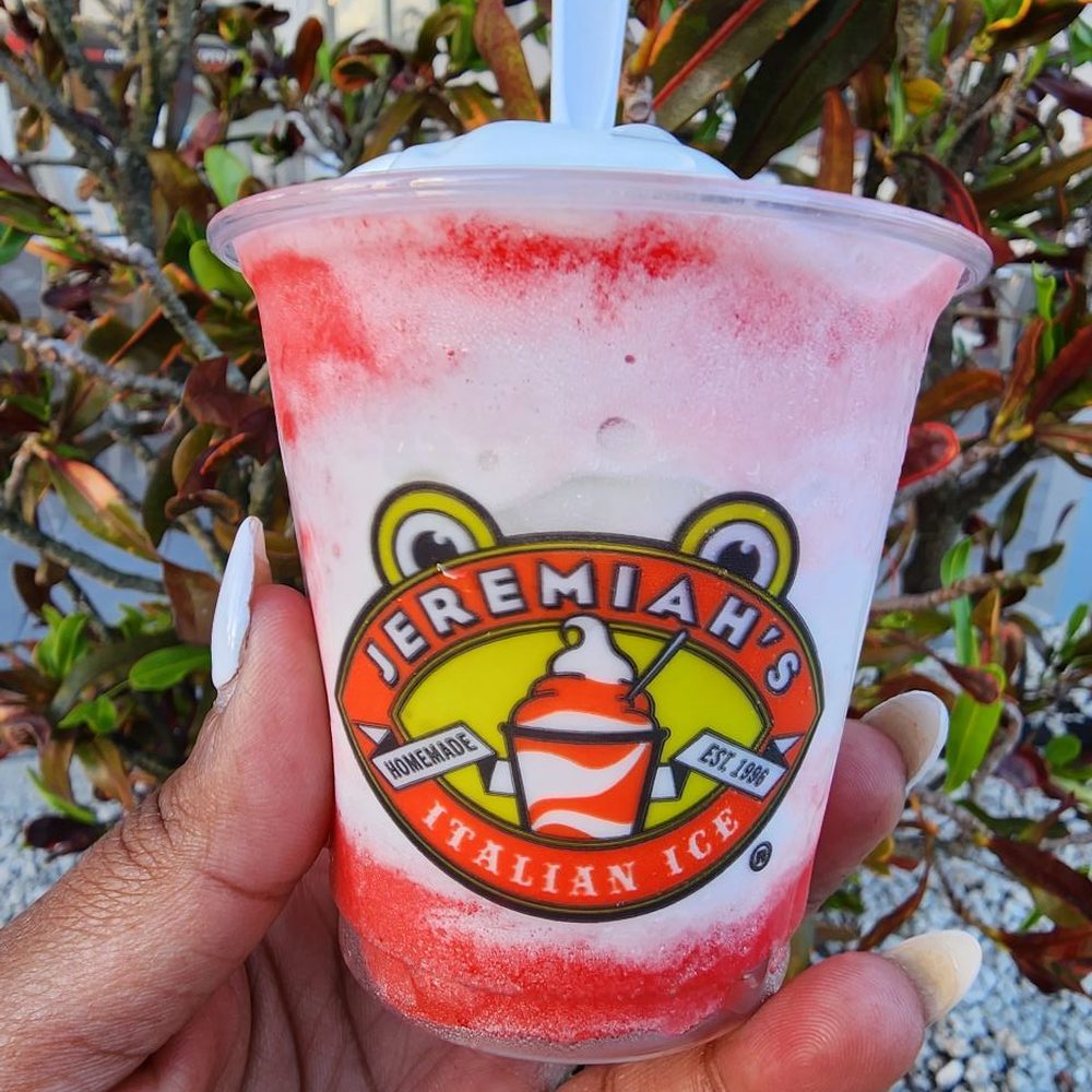Jeremiah's Italian Ice - Strawberry and Gelati - Desserts Near Me - Cooper City, Florida Jeremiah's Italian Ice - Strawberry and Gelati - Desserts Near Me - Cooper City, Florida