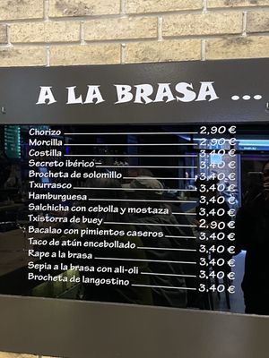 Menu photo 2 Bar Santamaria Bilbao, BI
