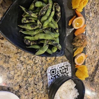 Kuriya - Charred edamame, pickle sampler - Ramen Near Me - San Antonio, Texas