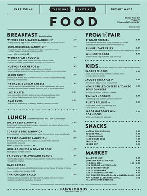 Menu photo 6 Fairgrounds Coffee and Tea Milwaukee, WI