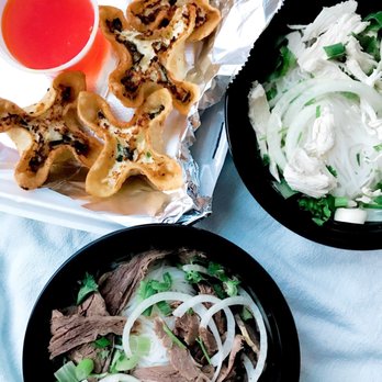 Pho Peoria - Crab Cheese Wantons, Chicken, and Flank to go Pho orders - Vietnamese Near Me - Aurora, Colorado