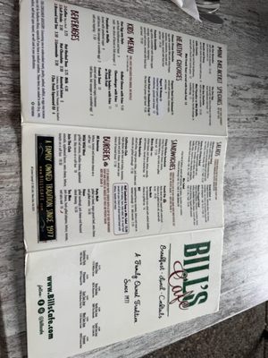 Menu photo 1 Bill's Cafe San Jose, CA