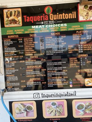 Menu photo 2 Taqueria Quintonil Happy Valley, OR Menu photo 2 Taqueria Quintonil Happy Valley, OR