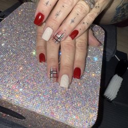 Nailsday2dai - Sweater plaid Nails
