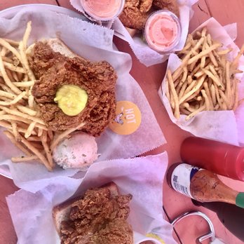 Tumble 22 Chicken Joint - 1/4 dark (hot), 1/4 white (wimpy), jumbo tenders (hot). All tasted great! The fries were well cut, crispy and extra salted. - Chicken Wings Near Me - Austin, Texas Tumble 22 Chicken Joint - 1/4 dark (hot), 1/4 white (wimpy), jumbo tenders (hot). All tasted great! The fries were well cut, crispy and extra salted. - Chicken Wings Near Me - Austin, Texas