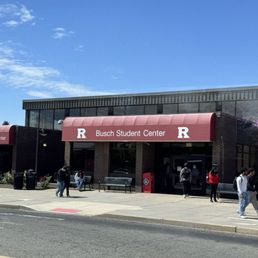 Exterior outside entrance of Rutgers University - New Brunswick, New Jersey Exterior outside entrance of Rutgers University - New Brunswick, New Jersey