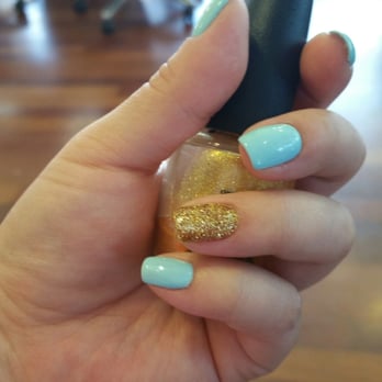 Sharon Nails - Mint gel color with gold glitter!!* - Nail Salons Near Me - Spring Lake, New Jersey Sharon Nails - Mint gel color with gold glitter!!* - Nail Salons Near Me - Spring Lake, New Jersey