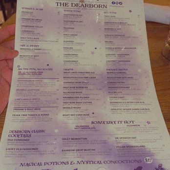 The Dearborn - Cool drink menu/selections - New American Near Me - Chicago, Illinois